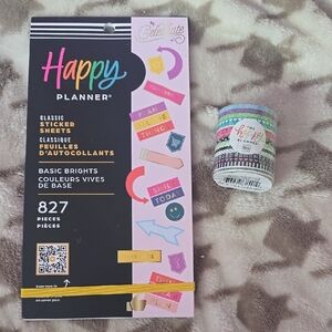 NEW Happy Planner Sticker and Washi Tape Set